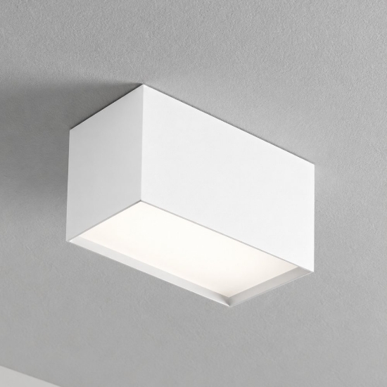 Perenz tric plafoniera moderna led 20w 3000k rettangolare bianca