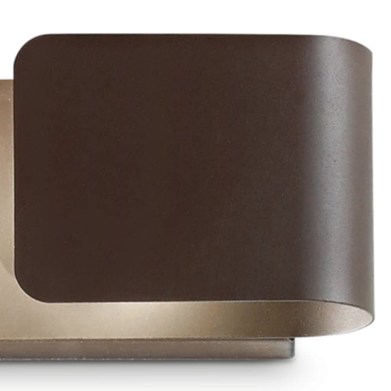 Clip ap2 mini ideal lux applique moderna caffé per interni