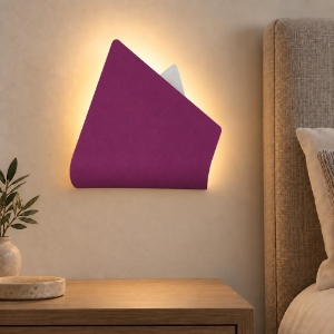 Applique led 12w cct 3000k 4000k per camera da letto moderna magenta