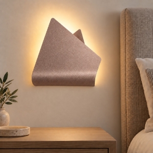 Applique led 12w cct 3000k 4000k 26cm moderna da comodino oro rosato