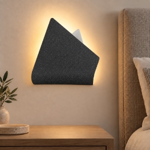 Applique moderna antracite da comodino led 12w cct 3000k 4000k 26cm