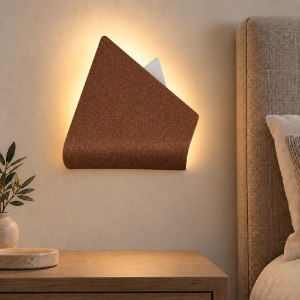 Applique led 12w cct 3000k 4000k da comodino moderna rame opaco