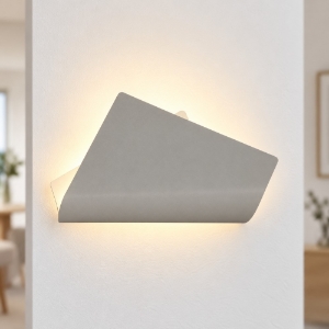 Applique led 20w cct 3000k 4000k moderna da parete tortora 37cm