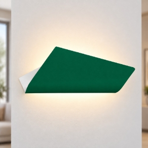 Applique da parete moderna verde bosco led 20w cct 3000k 4000k 37cm