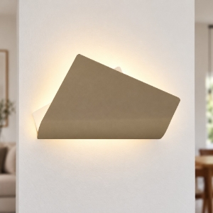 Applique moderna da parete sabbia bagnata led 20w cct 3000k 4000k 37cm