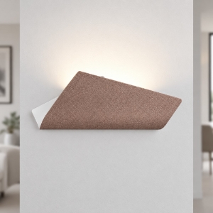 Applique led 28w cct 3000k 4000k moderna da parete oro rosato 53cm
