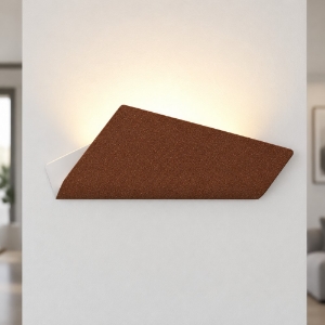 Applique led 28w cct 3000k 4000k 53cm moderna da parete rame opaco