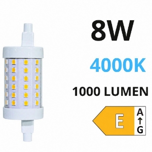 Life lampadina r7s led 8w 4000k 78mm 1000lm ottica 360