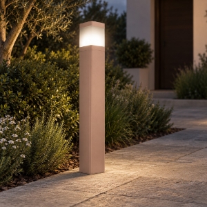 Lampione da esterno da giardino moderno pesca ip65 55cm