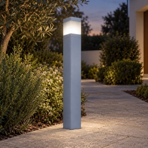 Lampione ip65 squadrato da esterno giardino moderno carta da zucchero