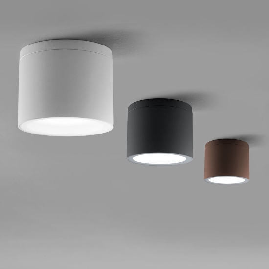 Faretto da esterno soffitto ip65 gx53 tondo moderno verde salvia