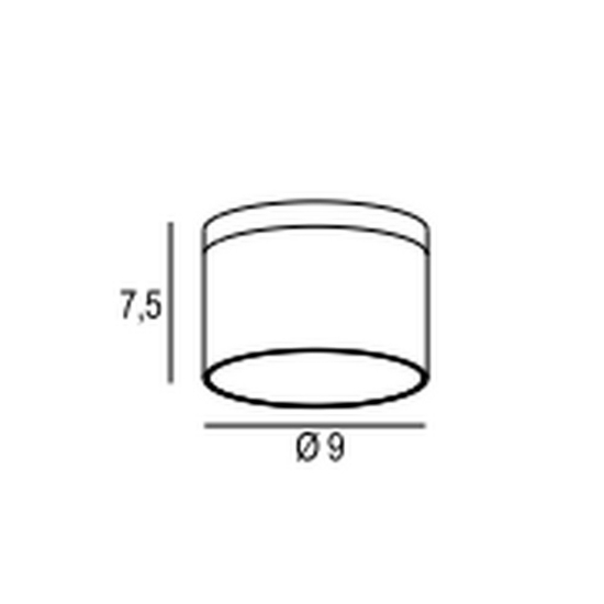 Faretto da esterno soffitto ip65 gx53 tondo moderno verde salvia