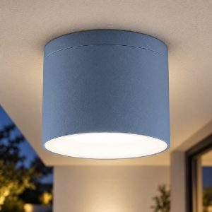 Faretto da esterno soffitto moderno tondo carta da zucchero ip65 gx53
