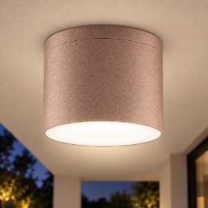 Faretto ip65 gx53 moderno da esterno soffitto tondo oro rosato