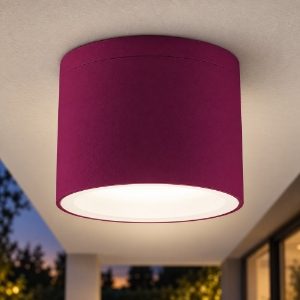 Faretto ip65 gx53 moderno da esterno soffitto tondo magenta