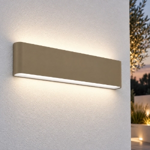 Applique da esterno moderna sabbia bagnata led 24w cct 3000k 4000k ip65