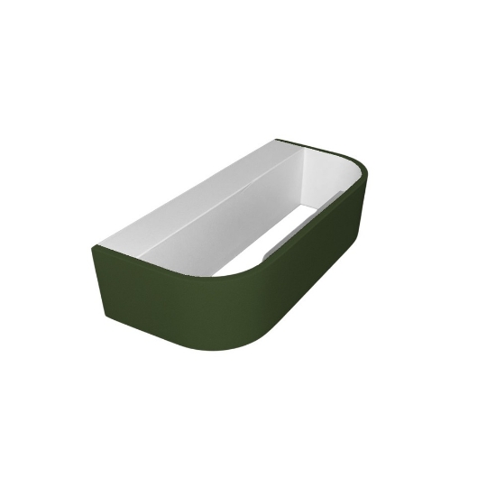 Applique led 12w cct 3000k 4000k dimmerabile 22cm da parete moderna verde oliva