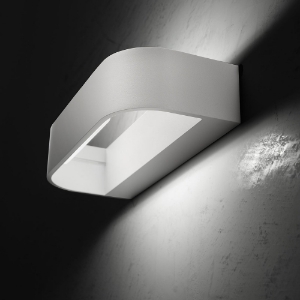 Applique da parete led 12w cct 3000k 4000k dimmerabile moderna bianca