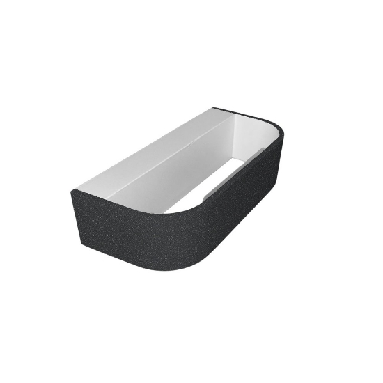 Applique moderna antracite da parete led 12w cct 3000k 4000k dimmerabile