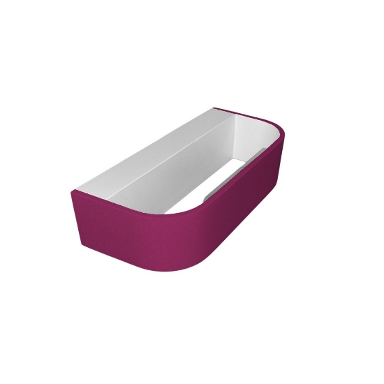Applique led 12w cct 3000k 4000k dimmerabile moderna da parete magenta 22cm
