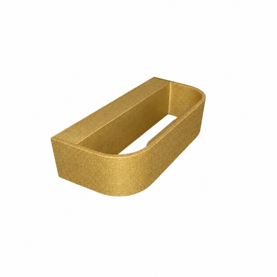 Applique da parete led 12w cct 3000k 4000k dimmerabile moderna oro opaco