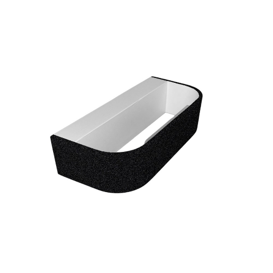 Applique da parete moderna nera led 12w cct 3000k 4000k dimmerabile 22cm
