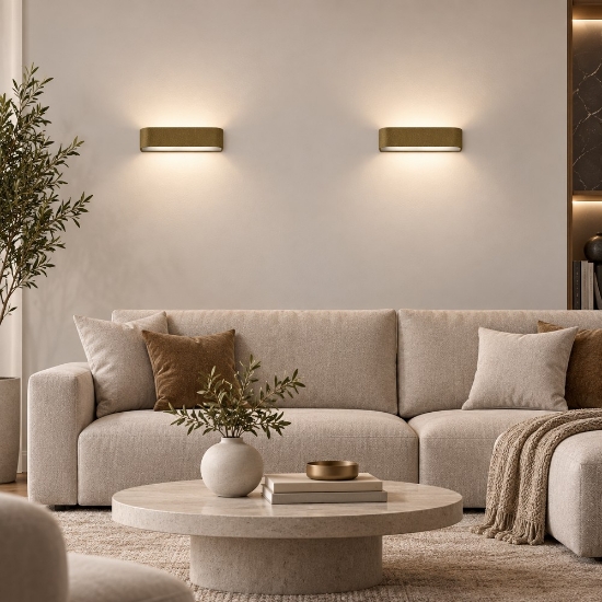 Applique moderna da parete sabbia bagnata led 12w cct 3000k 4000k dimmerabile 22cm