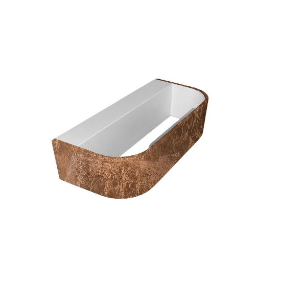 Applique led 12w cct 3000k 4000k da parete moderna foglia rame dimmerabile