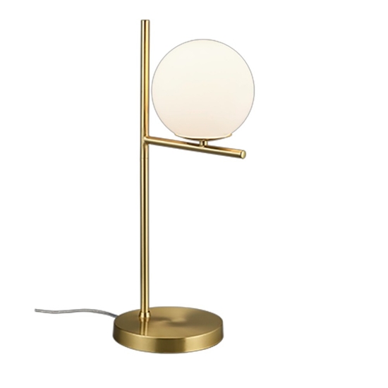 Lampada da tavolo per soggiorno ottone opaco