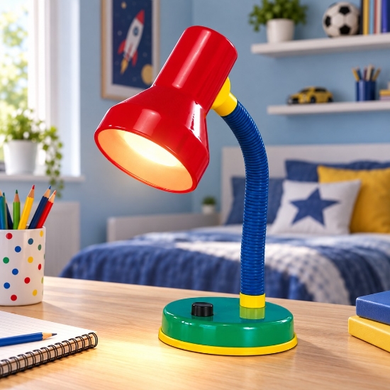 Lampada da scrivania per stanzetta multicolore moderna