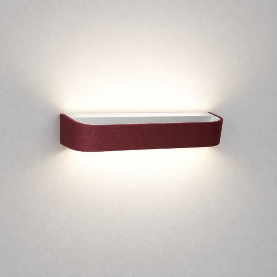 Applique led 20w cct 3000k 4000k dimmerabile da parete moderna bordeaux