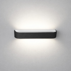 Applique moderna antracite da parete led 20w cct 3000k 4000k dimmerabile