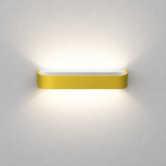 Applique led 20w cct 3000k 4000k dimmerabile moderna da parete giallo girasole
