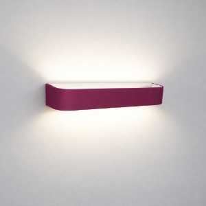 Applique led 20w cct 3000k 4000k dimmerabile moderna da parete magenta