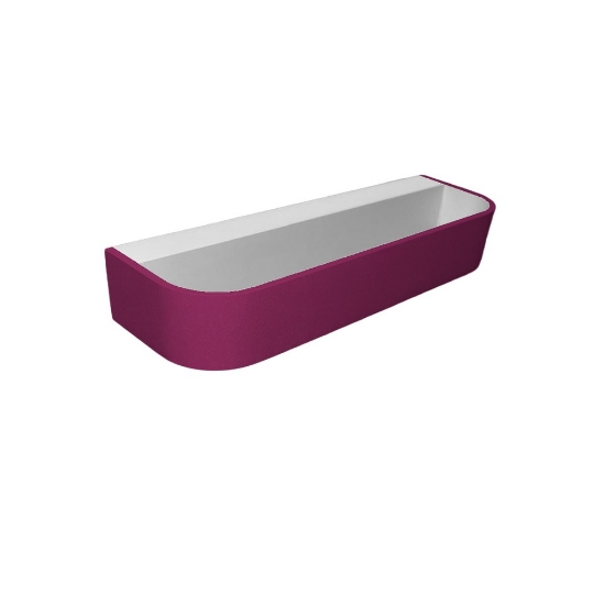 Applique led 20w cct 3000k 4000k dimmerabile moderna da parete magenta