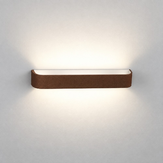 Applique led 20w cct 3000k 4000k dimmerabile moderna da parete rame opaco