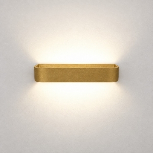 Applique da parete led 20w cct 3000k 4000k dimmerabile moderna oro opaco