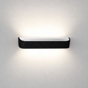 Applique moderna nera da parete led 20w cct 3000k 4000k dimmerabile