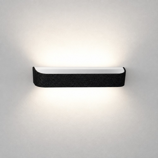 Applique moderna nera da parete led 20w cct 3000k 4000k dimmerabile