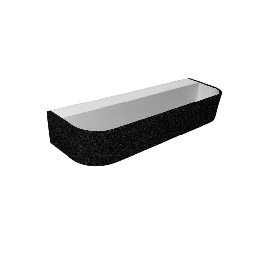 Applique moderna nera da parete led 20w cct 3000k 4000k dimmerabile