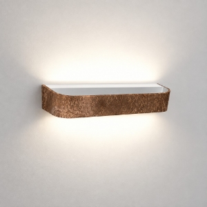 Applique led 20w cct 3000k 4000k dimmerabile da parete moderna foglia rame