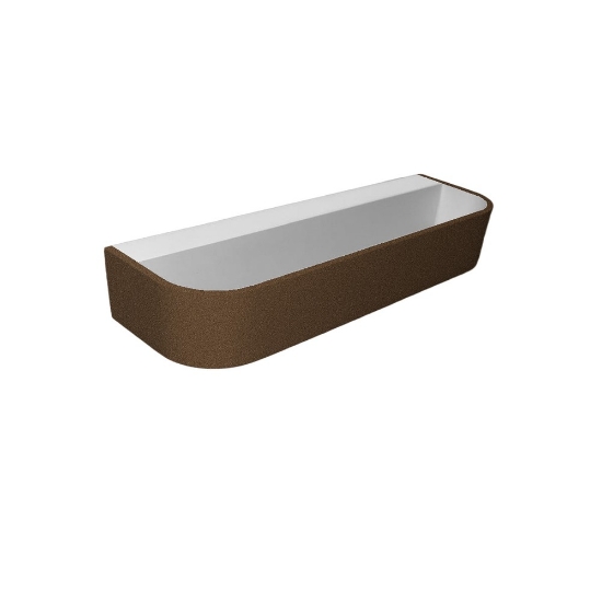 Applique led 20w cct 3000k 4000k dimmerabile moderna da parete ruggine