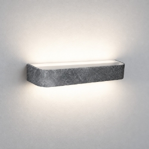 Applique moderna da parete foglia argento led 20w cct 3000k 4000k dimmerabile