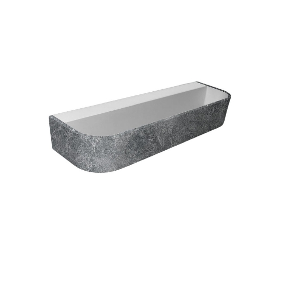 Applique moderna da parete foglia argento led 20w cct 3000k 4000k dimmerabile