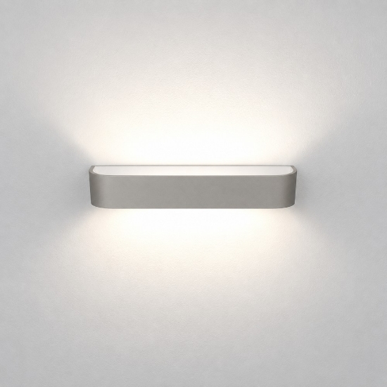 Applique led 20w cct 3000k 4000k moderna da parete tortora dimmerabile 32cm