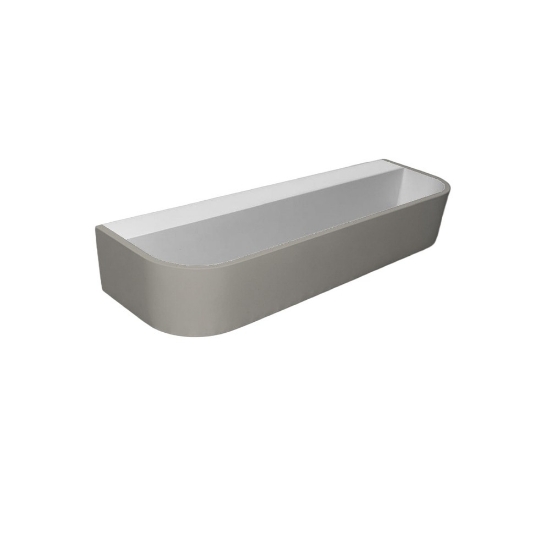 Applique led 20w cct 3000k 4000k moderna da parete tortora dimmerabile 32cm