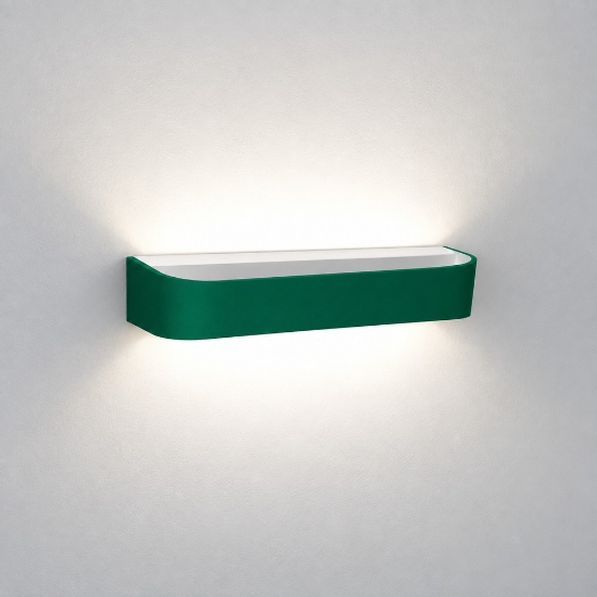 Applique da parete moderna verde bosco led 20w cct 3000k 4000k dimmerabile