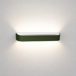 Applique led 20w cct 3000k 4000k da parete moderna verde oliva dimmerabile 32cm