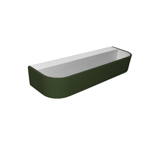 Applique led 20w cct 3000k 4000k da parete moderna verde oliva dimmerabile 32cm
