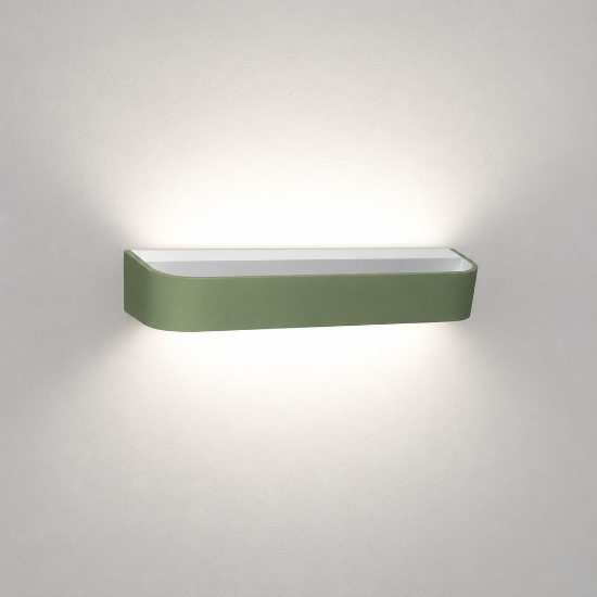 Applique da parete led 20w cct 3000k 4000k dimmerabile moderna verde salvia